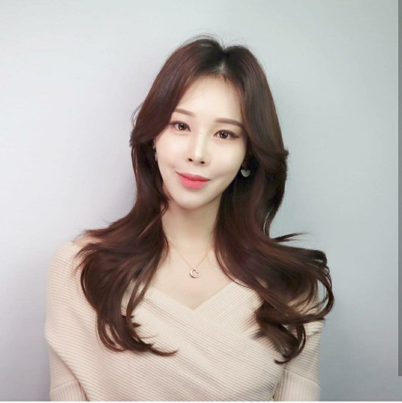 장한평역 미용실 헤어샵426 여성 긴머리 셋팅펌 스타일